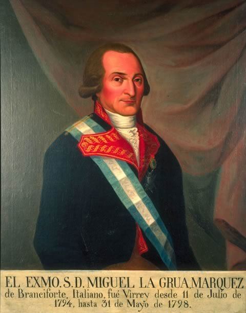 Miguel de la Grúa Talamanca, 1st Marquis of Branciforte httpsuploadwikimediaorgwikipediacommons55