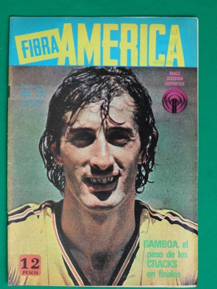 Miguel Ángel Gamboa 1980 Miguel Angel Gamboa Revista Fibra America Aguilas Futbo