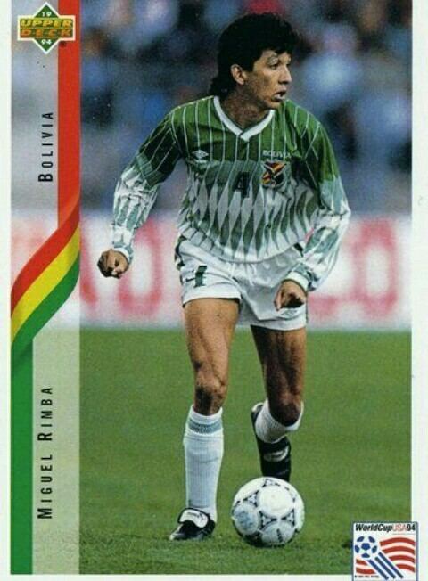 Miguel Rimba Miguel Rimba of Bolivia 1994 World Cup Finals card futbol