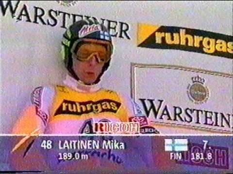 Mika Laitinen Mika Laitinen Harrachov 1996 YouTube