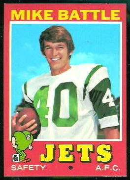 Mike Battle wwwfootballcardgallerycom1971Topps179MikeBa