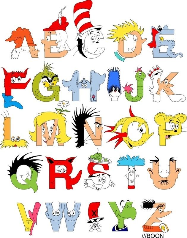 Mike Boon Dr Seuss Alphabet by Mike Boon