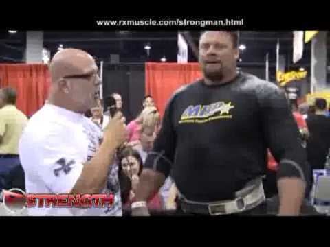Mike Burke (strongman) Mike Burke Sets World Record in the Dumbell Press at the