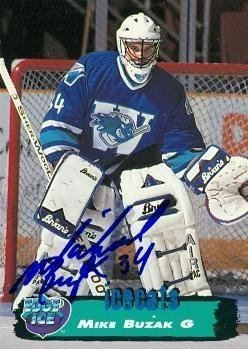 Mike Buzak Mike Buzak autographed Hockey Card Worcester Icecats 1995