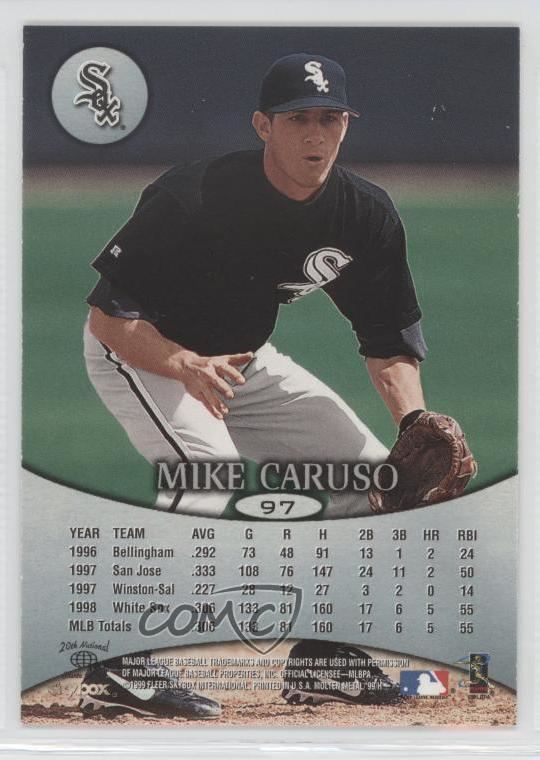 Mike Caruso 1999 Skybox Molten Metal 97 Mike Caruso Chicago White Sox Baseball