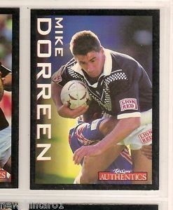 Mike Dorreen 1995 NEW ZEALAND RUGBY LEAGUE CARD 3 MIKE DORREEN AUCKLAND