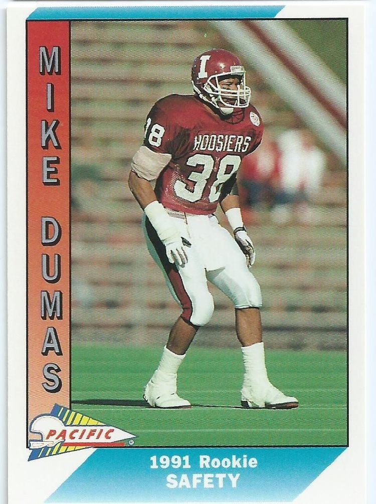 Mike Dumas INDIANA Mike Dumas 535 PACIFIC 1991 NFL American Football Trading Card