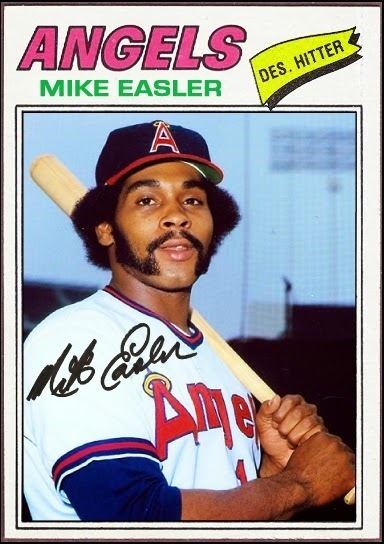 Mike Easler WHEN TOPPS HAD BASEBALLS MISSING IN ACTION 1977 MIKE