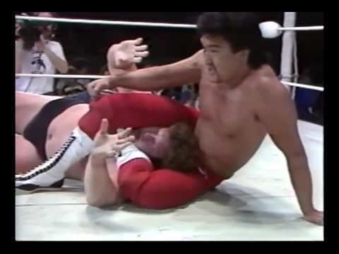 Mike George (wrestler) WWA World Title Match Masa Chono ch vs Mike George 19880303