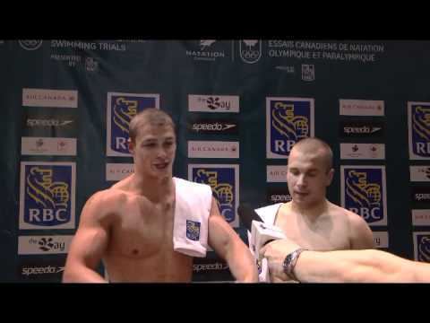 Mike Heath (swimmer) Nathan Stein and Mike Heath PostRace Interview Olympic Trials