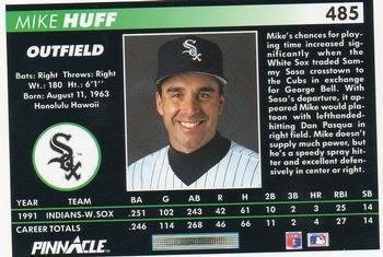 Mike Huff 1992 Pinnacle Baseball Gallery The Trading Card Database
