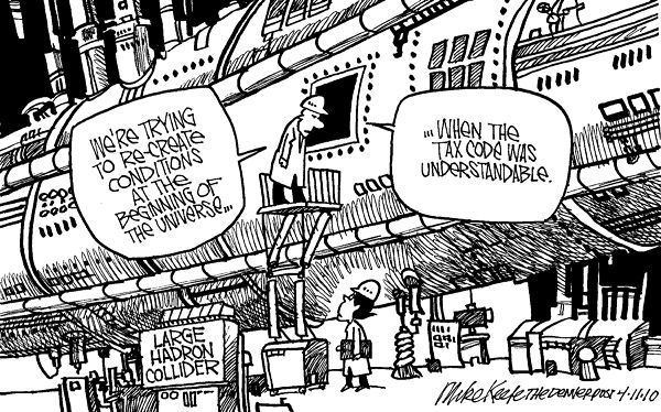 Mike Keefe Large Hadron Collider Mike Keefe Political Cartoon 04