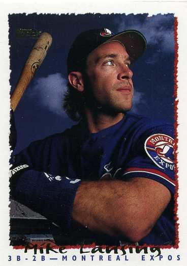 1994 Bowman Mike Lansing Montreal Expos Baseball Card BOWV3