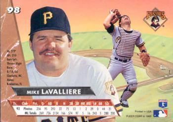 1990 Score #116 Mike LaValliere NM Near Mint Pirates ID:46151