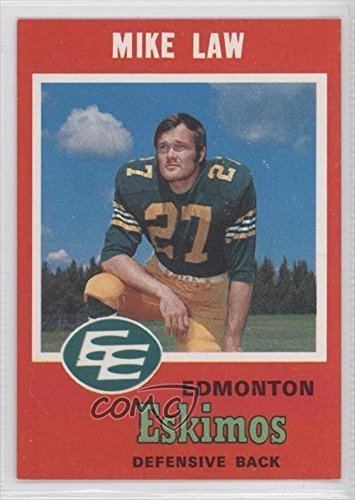 Mike Law (Canadian football) mike Law mike Law Football Card 1971 OPeeChee Canadian Football