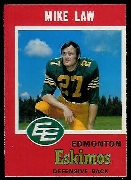 Mike Law (Canadian football) Mike Law 1971 OPeeChee CFL 53 Vintage Football Card Gallery