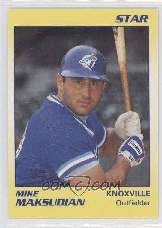 Mike Maksudian 1990 Star Knoxville Blue Jays Base 11 Mike Maksudian COMC
