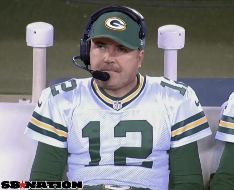 Mike McCarthy (American football) Aaron Rodgers Mike McCarthy Movember mustache mix up SBNationcom