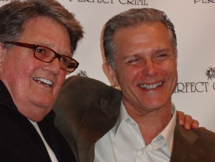 Mike Minor (actor) and Richard Shoberg (R to L) attends the Perfect Crime anniversary celebration