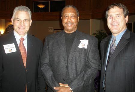 Mike Pagel Henry Hank Aaron at Yoder Brothers Dinner in Cleveland