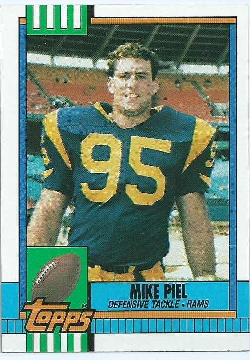 Mike Piel LOS ANGELES RAMS Mike Piel 81 TOPPS 1990 NFL American Football