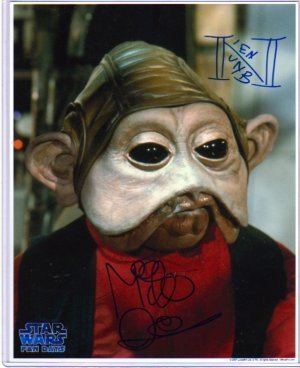 Mike Quinn (puppeteer) Quinn autographed 8x10 Nien Numb