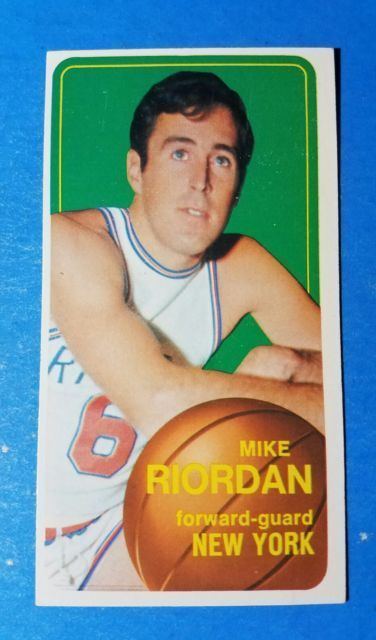 Mike Riordan 1970 1971 Topps Mike Riordan New York Knicks 26 Basketball Card