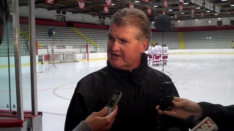 Mike Schafer Cornell mens hockey Coach Mike Schafer talks about the upcoming