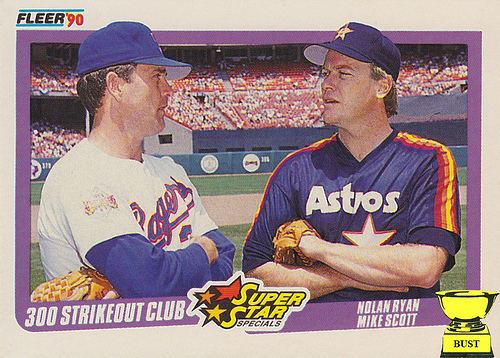 Mike Scott (baseball) Baseball Card Bust Nolan Ryan and Mike Scott 1990 Fleer