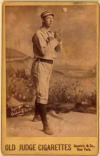 Mike Slattery (baseball) 188789 Old Judge Cabinets N173 NNO Mike Slattery Front 1887