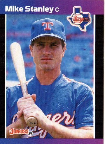 Mike Stanley TEXAS RANGERS Mike Stanley 166 DONRUSS 1989 MLB Baseball Trading Card