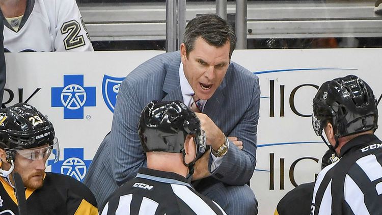 Mike Sullivan (handballer) Penguins coach Mike Sullivan ejected from loss to Senators NHL