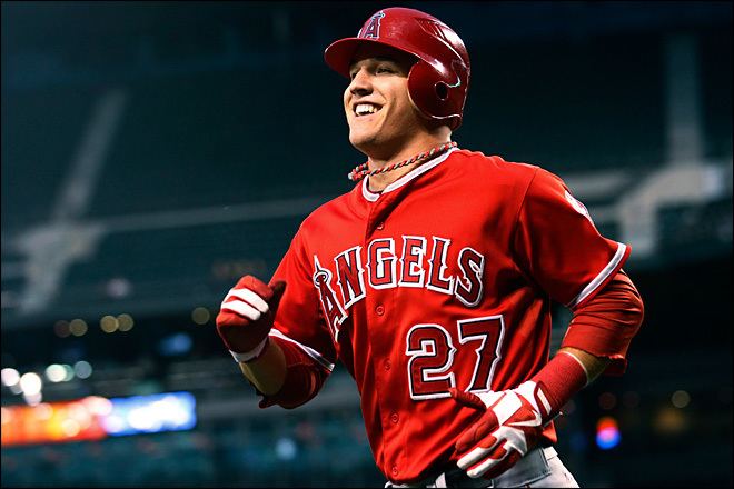 Mike Trout Mike Trout and the Word Historic GammonsDailycom