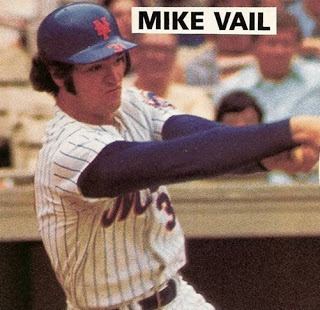 Mike Vail centerfield maz Mid Seventies Mets Outfielder Who Tied Rookie
