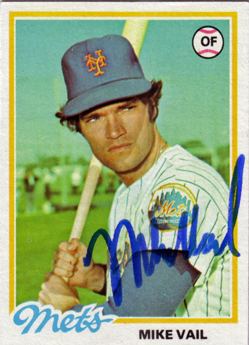 Mike Vail Autograph of the Day 1978 Topps Mike Vail Pauls Random Baseball