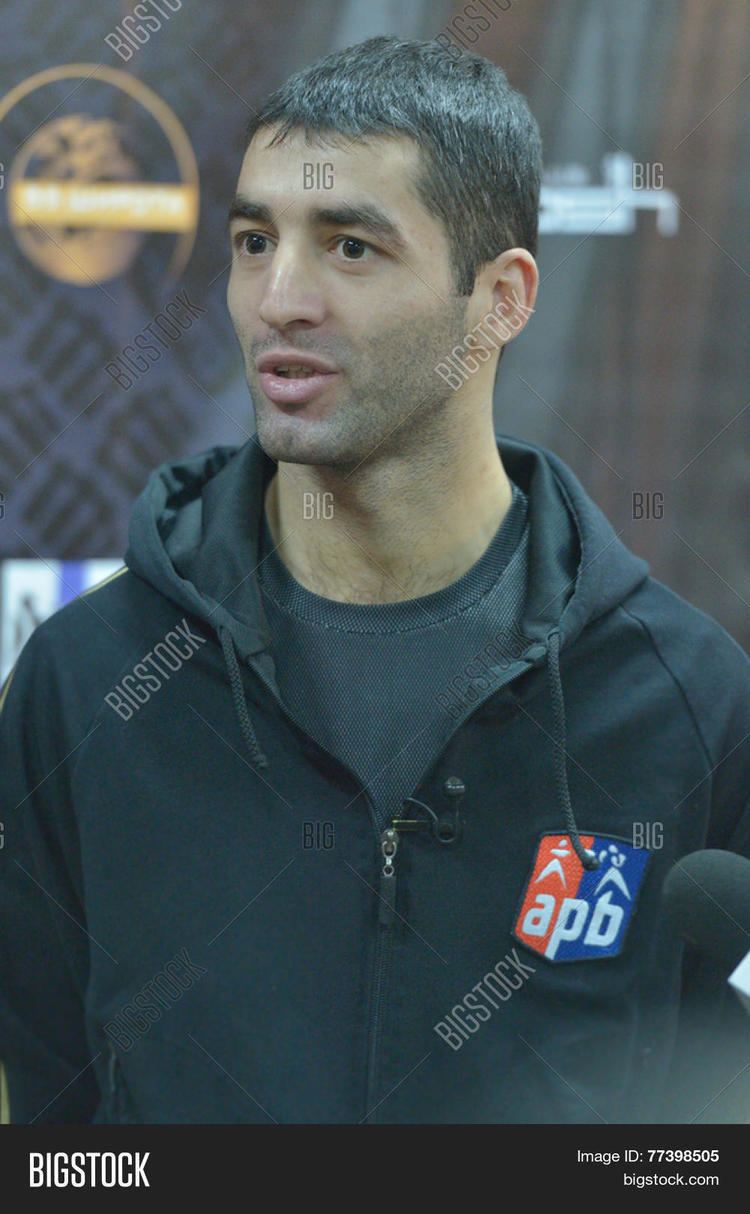 Mikhail Aloyan NOVOSIBIRSK RUSSIA NOVEMBER 26 2014 World champion Mikhail