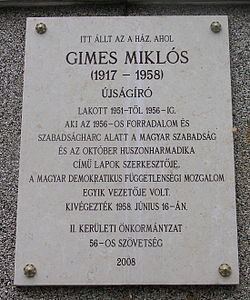 Miklós Gimes Gimes Mikls Wikipdia