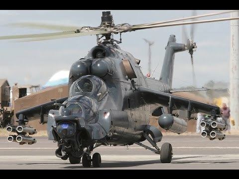 Mil Mi-24 Russian Largest Attack Helicopter quotMil Mi24 Hindquot YouTube