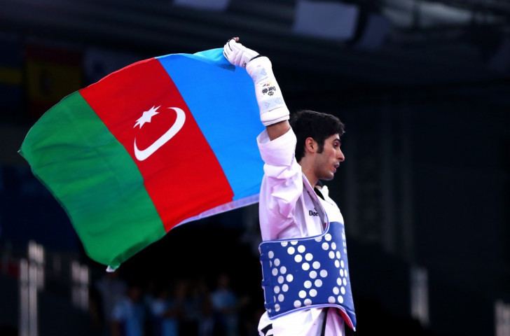 Milad Beigi BeigiHarchegani continues home golden streak in taekwondo at Baku 2015