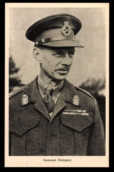 Miles Dempsey Postcard britischer General Miles Dempsey in Uniform