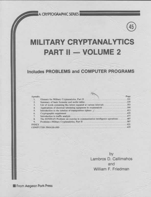 Military Cryptanalytics t1gstaticcomimagesqtbnANd9GcTUwFMdFXrKGF0jph