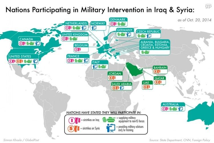 Military intervention against ISIL Nations Participating in Military Intervention in Iraq amp Syria