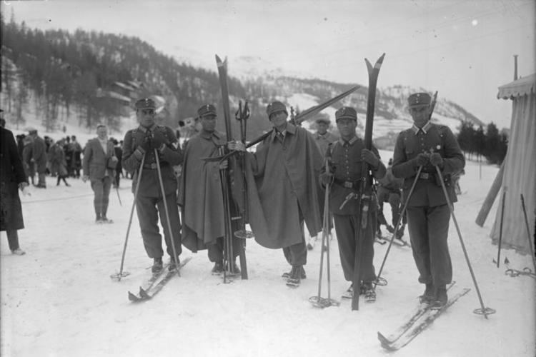 Military patrol at the 1928 Winter Olympics