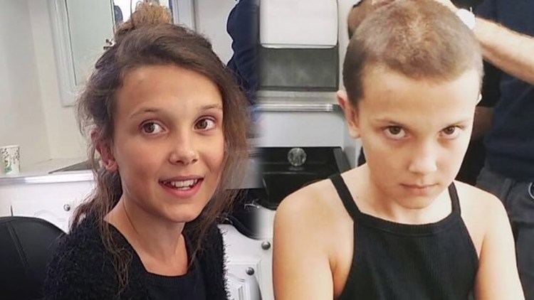 Millie Bobby Brown Watch quotStranger Thingsquot Star Millie Bobby Brown Shave Her Head to