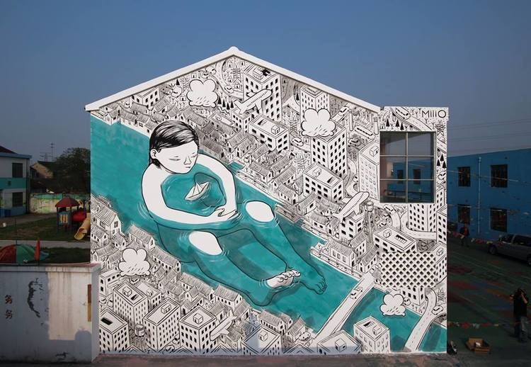 Millo Millo New murals in China x 39Color Way of Love project Urbanite