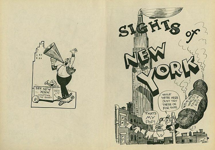 Milt Gross Comic Strips Milt Gross Cartoon Tour of New York