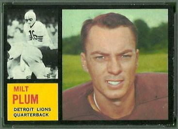 Milt Plum Milt Plum Nearmint39s Vintage Football Card Blog