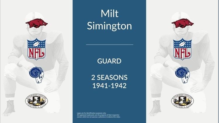 Milt Simington Milt Simington Football Guard and Placekicker YouTube