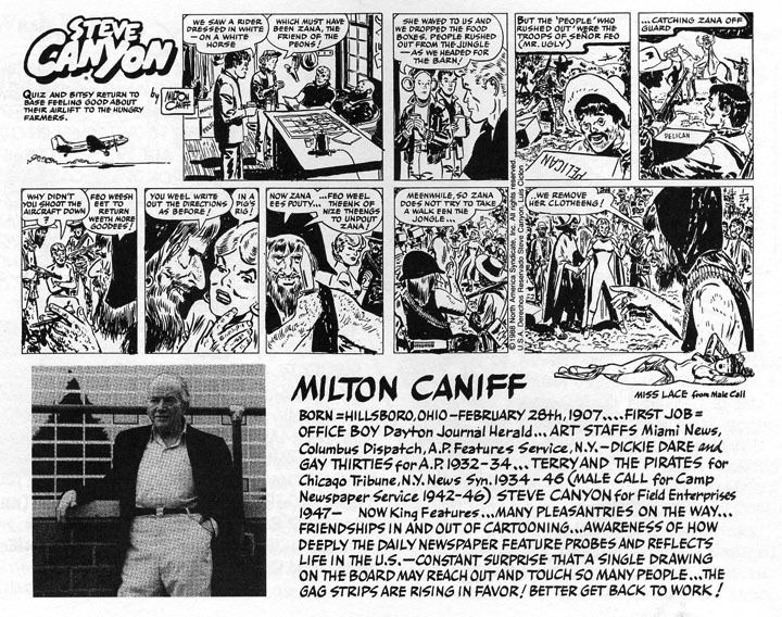Milton Caniff Milton Caniff biography birthday trivia Who2