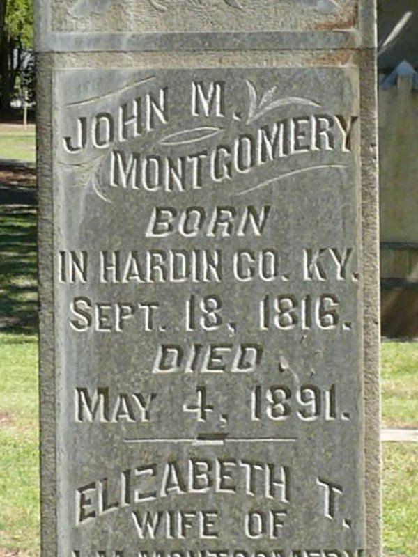 Milton Montgomery John Milton Montgomery 1816 1891 Find A Grave Memorial